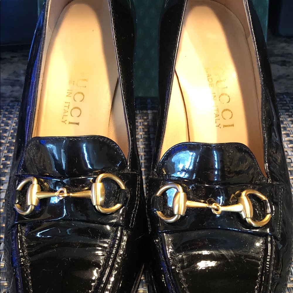 Gucci Vintage Scarpa Elegante Patent heels 7B